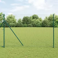 Euro tvora Žalia 1,5 x 10 m PVC padengta geležis