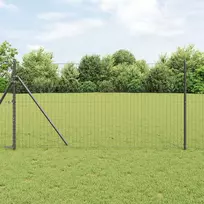 Euro tvora 1 x 10 m PVC padengta geležis Pilka