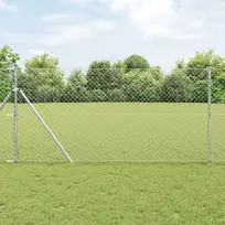Grandinės ryšio tvora 10 x 1,4 m Galvanizuotas plienas Sidabro