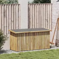 Sodo saugojimo dėžė su saugykla Natūrali 119 x 44 x 58,5 cm