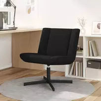 Fotelis Sukamasis krėslas Juoda 63 x 75 x 76 cm audinys