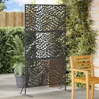 Privatumo žaliuzės 100 x 50 x 180 cm Plienas Juoda