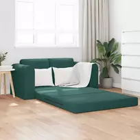 Sofa lova Tamsiai žalia 148 x 71 x 83 cm Aksomas