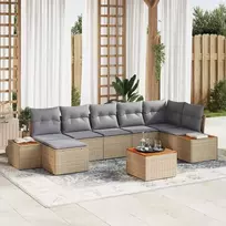 Sodo Sofų Rinkinys 8 vnt. 7-Vietų skaičius