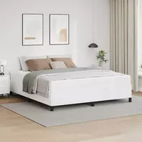 Lovos rėmas su čiužiniu Balta 180 x 200 cm audinys