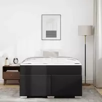 Lova Lovos rėmas su čiužiniu Juoda 120 x 200 cm audinys