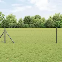 Heksagoninė tvora 1,4 x 25 m PVC Pilka