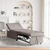 Ištraukiama sofa-lova Taupe 194 x 50 x 82 cm audinys