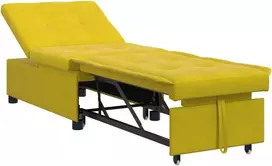 Sofa lova Geltona 194 x 67 x 82 cm Aksomas