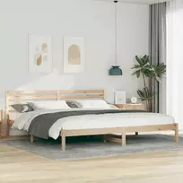Lova Lovos rėmas Ruda 180 x 220 cm Kietos pušies mediena