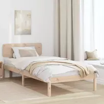 Lova Lovos rėmas Natūrali 80 x 200 cm Kietos pušies mediena