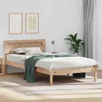 Lova Lovos rėmas Ruda 100 x 200 cm Kietos pušies mediena