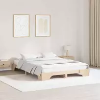 Lovos rėmas Natūrali 140 x 200 cm Kietos pušies mediena