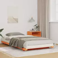 Lova Lovos rėmas Vaško ruda 100 x 220 cm Kietos pušies mediena