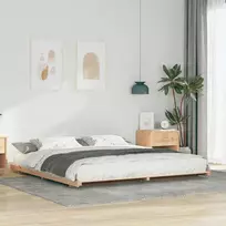 Lova Lovos rėmas Ruda 180 x 220 cm Kietos pušies mediena