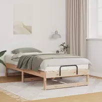 Lova Lovos rėmas Ruda 90 x 200 cm Kietos pušies mediena