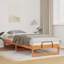 Lova Lovos rėmas Ruda 90 x 220 cm Kietos pušies mediena
