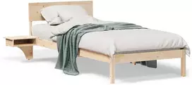 Lova Lovos rėmas Ruda 80 x 200 cm Kietos pušies mediena