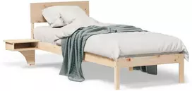 Lova Lovos rėmas Ruda 75 x 190 cm Kietos pušies mediena