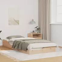 Lova Lovos rėmas Ruda 80 x 210 cm Kietos pušies mediena