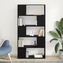 TV staliukas TV spintelių komplektas 80 x 24 x 156 cm Juoda Apdirbta mediena