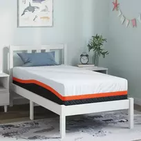Čiužinys Balta ir pilka 80 x 160 cm Žakardinis audinys