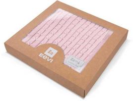 EWA 927910 Bambuko antklodė šviesiai rožinė pynė+dėžutė