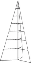 Metalinė Kalėdų eglutė, juodos spalvos, 140 cm