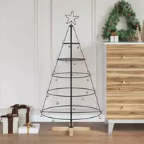 Metalinė Kalėdų eglutė su stovu KUOPIO 125 cm Plienas Juoda