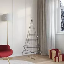 Metalinė Kalėdų eglutė su stovu KUOPIO 150 cm Plienas Juoda
