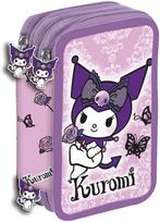 Manenti Hello Kitty Kuromi Violetinė triple pencil case