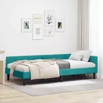 Lova Kampinė lovos konstrukcija Turkio 80 cm x 200 cm Aksomas