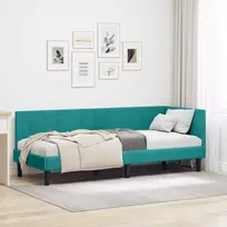 Lova Kampinė lovos konstrukcija Turkio 80 cm x 200 cm Aksomas