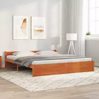 Lova Lovos rėmas su galvūgalio Vaško ruda 205,5 x 185,5 x 51 cm