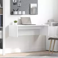 Prie sienos tvirtinamas rašomasis stalas Balta 100 x 45 x 30 cm