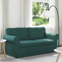 Sofa Tamsiai žalia 215 x 82 x 80 cm Metalas