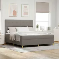 LED Čiužinio Lova su galvūgalio Tortora 180 x 200 cm audinys