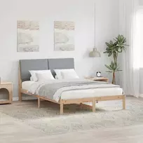 Lovos rėmas Ruda ir šviesiai pilka 150 x 200 cm Pušies masyvas