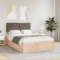 Lova Lovo rėmas su apmuštu galvūgaliu Taupe 120 x 190 cm