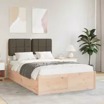 Lova Lovo rėmas su apmuštu galvūgaliu Taupe 120 x 190 cm