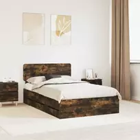 Lova Lovos rėmas Rūkytas Ąžuolas 120 x 200 cm Dirbtinė mediena