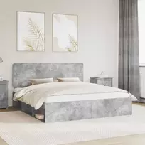 Lovos rėmas Betoninė 180 x 200 cm Kietos pušies mediena