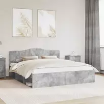 Lovos rėmas Betoninė 180 x 200 cm Kietos pušies mediena