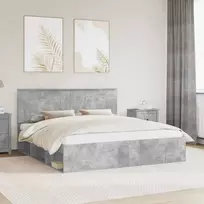 Lovos rėmas Betoninė 180 x 200 cm Kietos pušies mediena