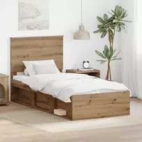 Lova Lovos rėmas Meistrų ąžuolas 100 x 200 cm Kietos pušies mediena