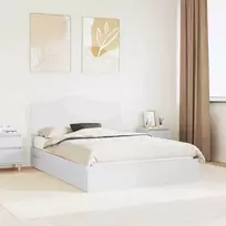 Saugos lova su stalčių Balta 160 x 200 cm Apdirbta mediena
