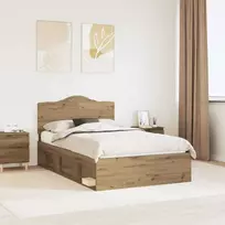 Lova Lovos rėmas Meistrų ąžuolas 120 x 200 cm Kietos pušies mediena