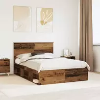 Lovos rėmas Senas medis 140 x 190 cm Kietos pušies mediena