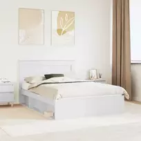 Lovos rėmas Balta 160 x 200 cm Kietos pušies mediena