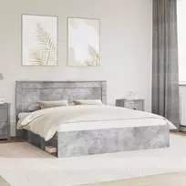 Lovos rėmas Betoninė 180 x 200 cm Kietos pušies mediena
